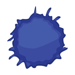 Dark blue splash  Icon