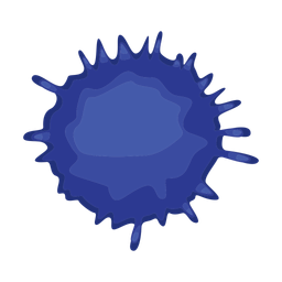 Dark blue splash  Icon