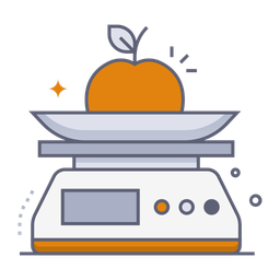 Balanza de cocina  Icono