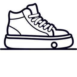 Black Skate Shoes  Icon