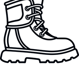 Blue Snow Boots Shoes  Icon