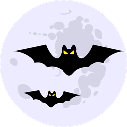 Flying halloween bat  Icon