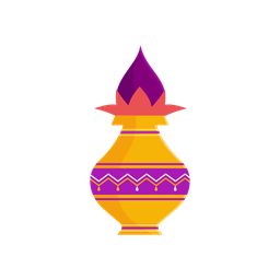 Diwali Coconut Pot  Icon