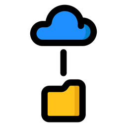 Cloud folder  Symbol