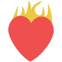 Corazón ardiente  Icono