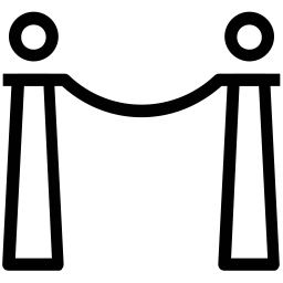 Absperrseil  Symbol