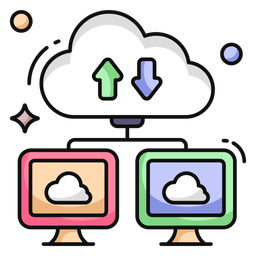 Cloud Data Transfer  Icon