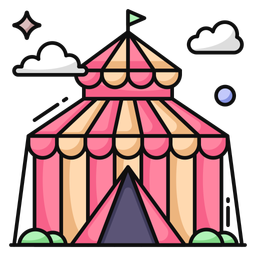 Tenda de circo  Ícone