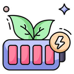 Bateria ecológica  Ícone