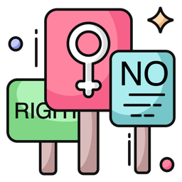 Female Rights Protest  Icon