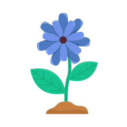 Blue flower  Icon