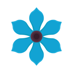 Blue flower  Icon