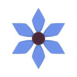 Blue flower  Icon