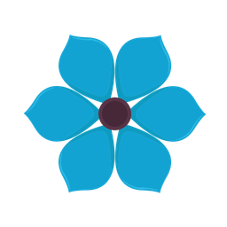 Blue flower  Icon