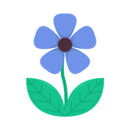 Blue flower  Icon