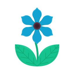 Blue flower  Icon