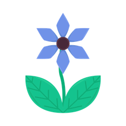 Blue flower  Icon