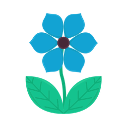 Blue flower  Icon