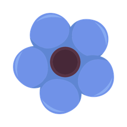 Blue flower  Icon