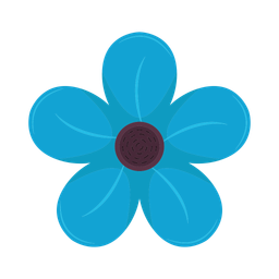 Blue flower  Icon