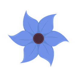 Blue flower  Icon