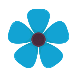 Blue flower  Icon