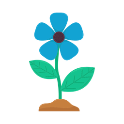 Blue flower  Icon