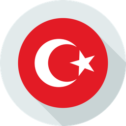 Turquia Bandera Mapa Icono