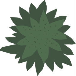 Bush and grass  Icon