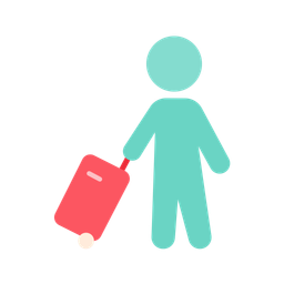 Carrying Luggage  Icon