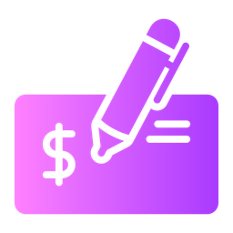 Cheque  Icon