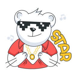 Cool Teddy  Icon