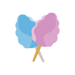 Cotton candy  Icon