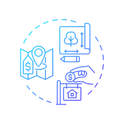 Plot of land costs  Icon