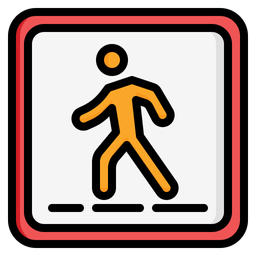 Pedestrian Crossing  Icon