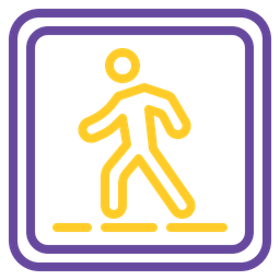 Pedestrian Crossing  Icon