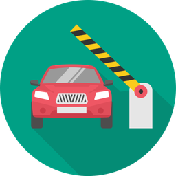 Car stop gate  Icon