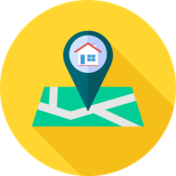 Map pointer house  Icon