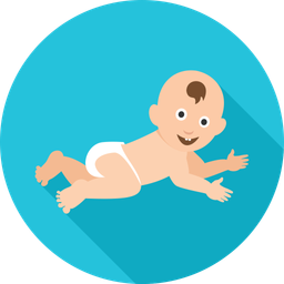 Baby crawling  Icon