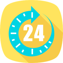 24 hrs support  Icon