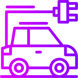 Car With Charging Symbol  Icon