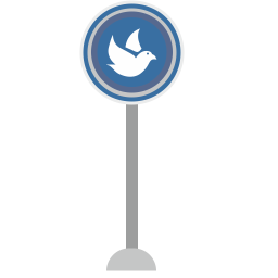 Bird sign  Icon