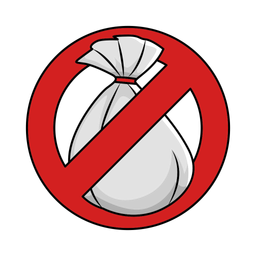 No plastic bag  Icon