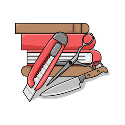 Cutter with book  Icon