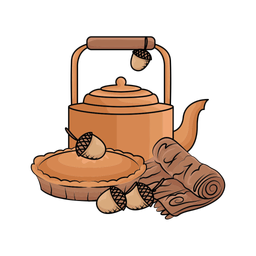 Autumn teapot  Icon