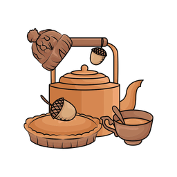 Autumn teapot  Icon