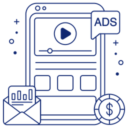 Anúncio em vídeo para celular  Ícone