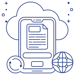 Sincronización de datos móviles  Icono