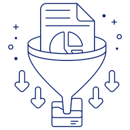 Filtración de datos  Icono