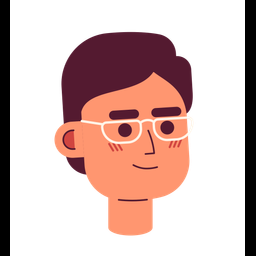 Eyeglasses adult asian man  Icon